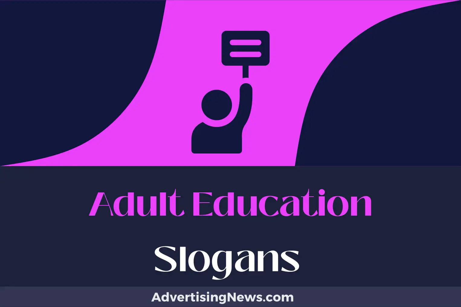 adult education slogans