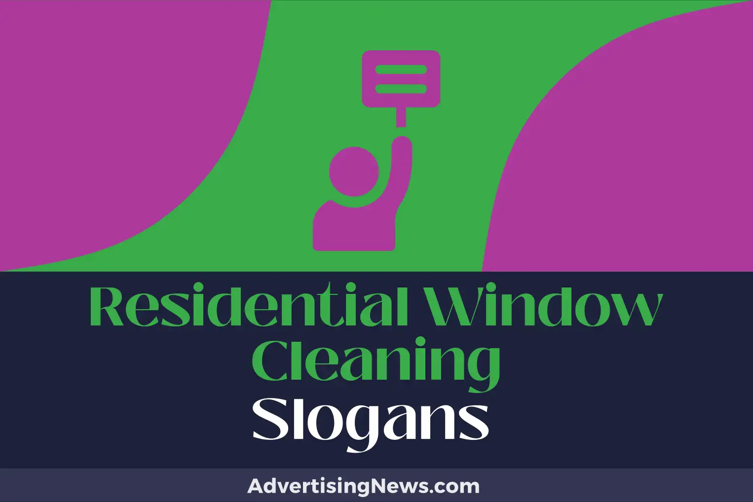 residential window cleaning slogans