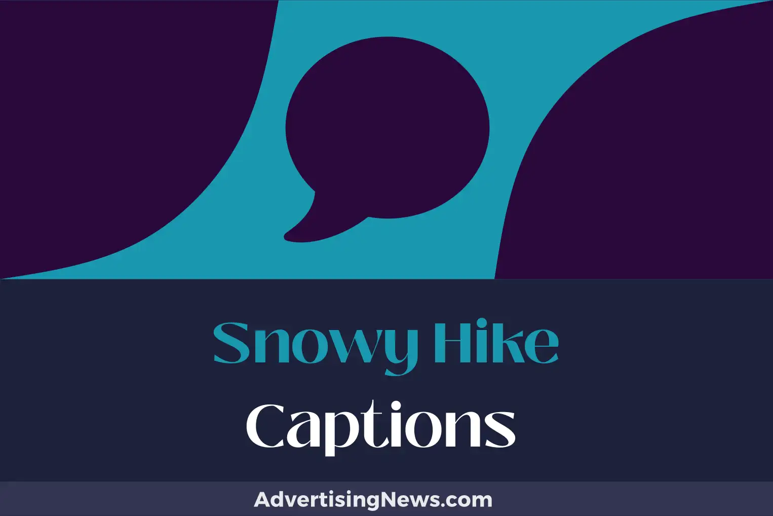snowy hike captions