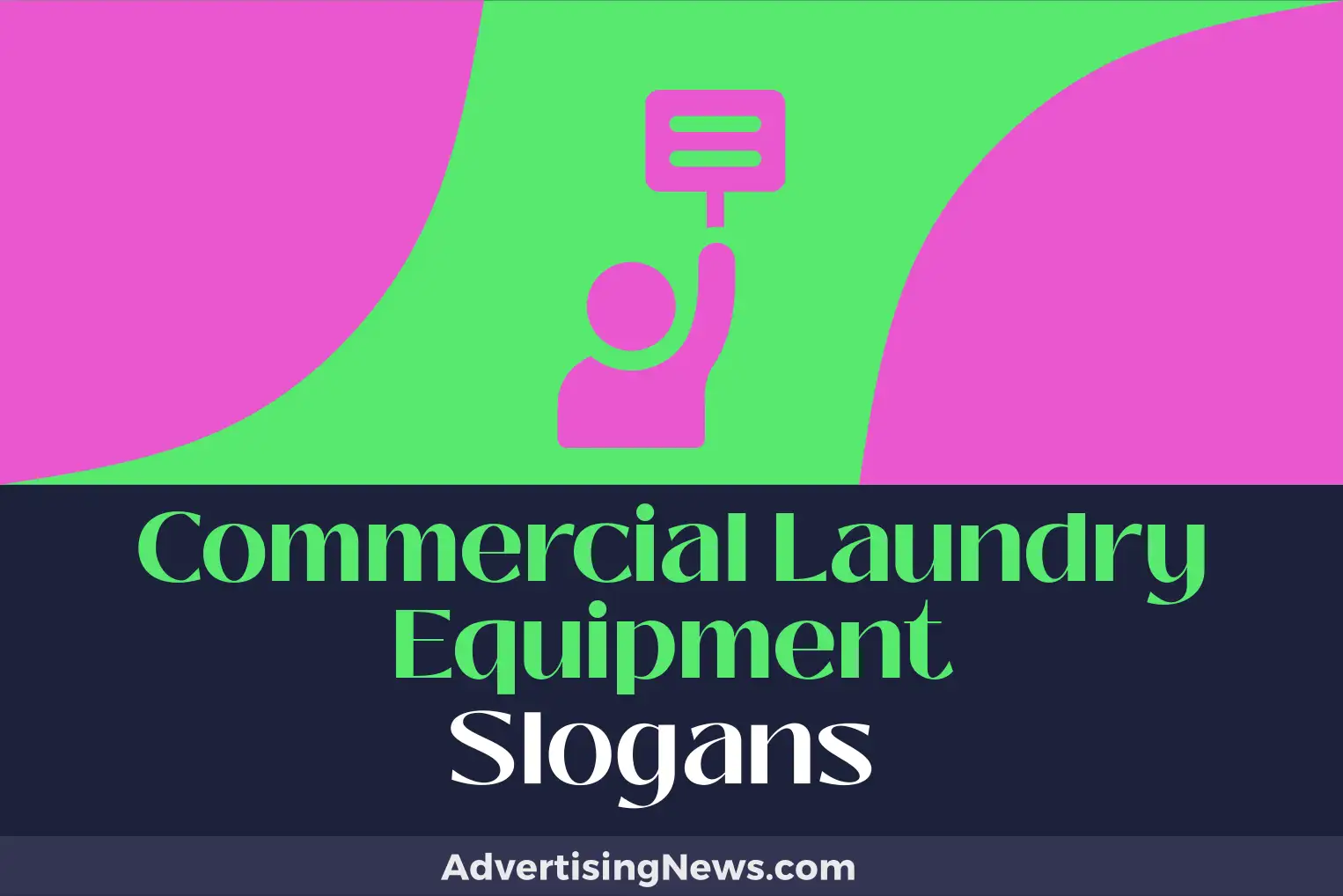 commercial laundry equipment slogans