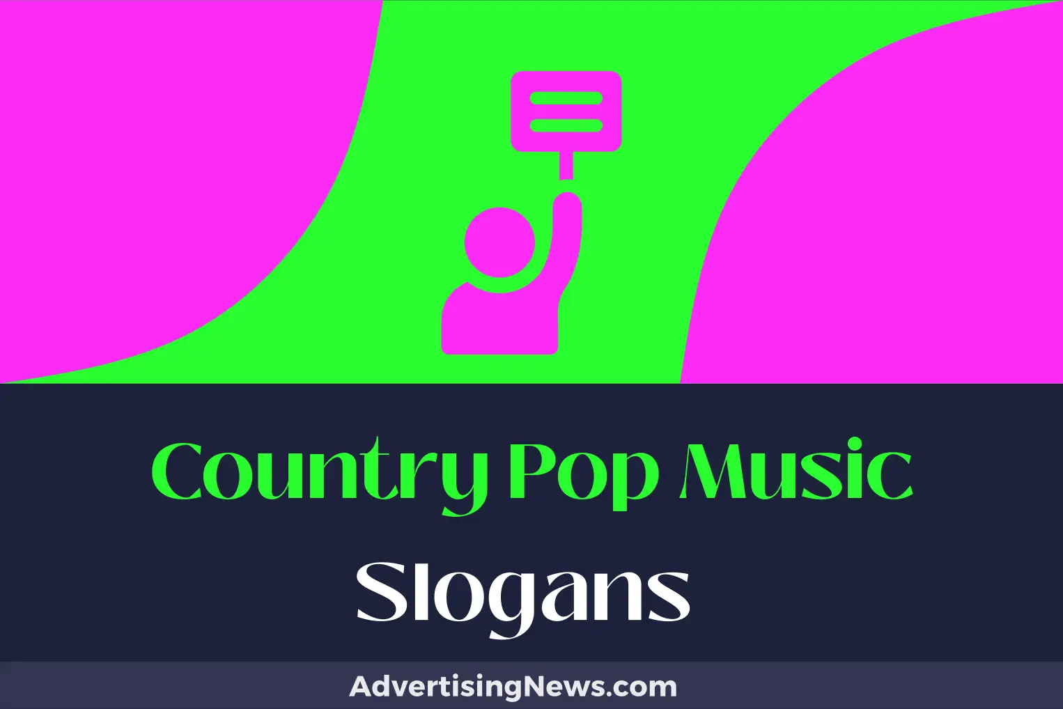 country pop music slogans