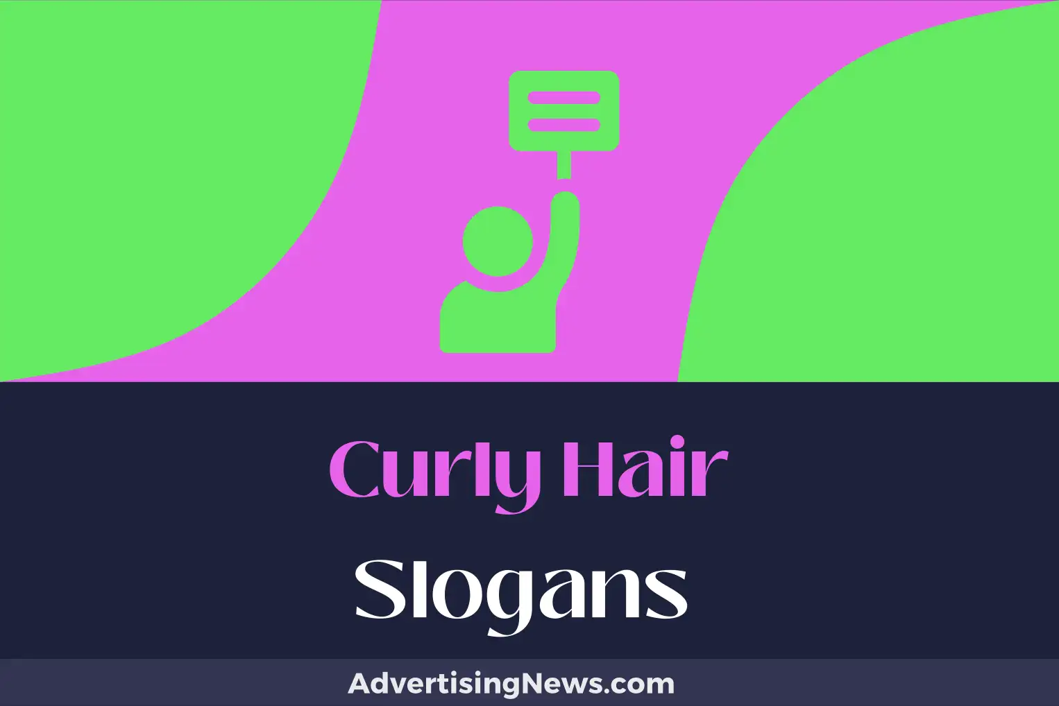 curly hair slogans