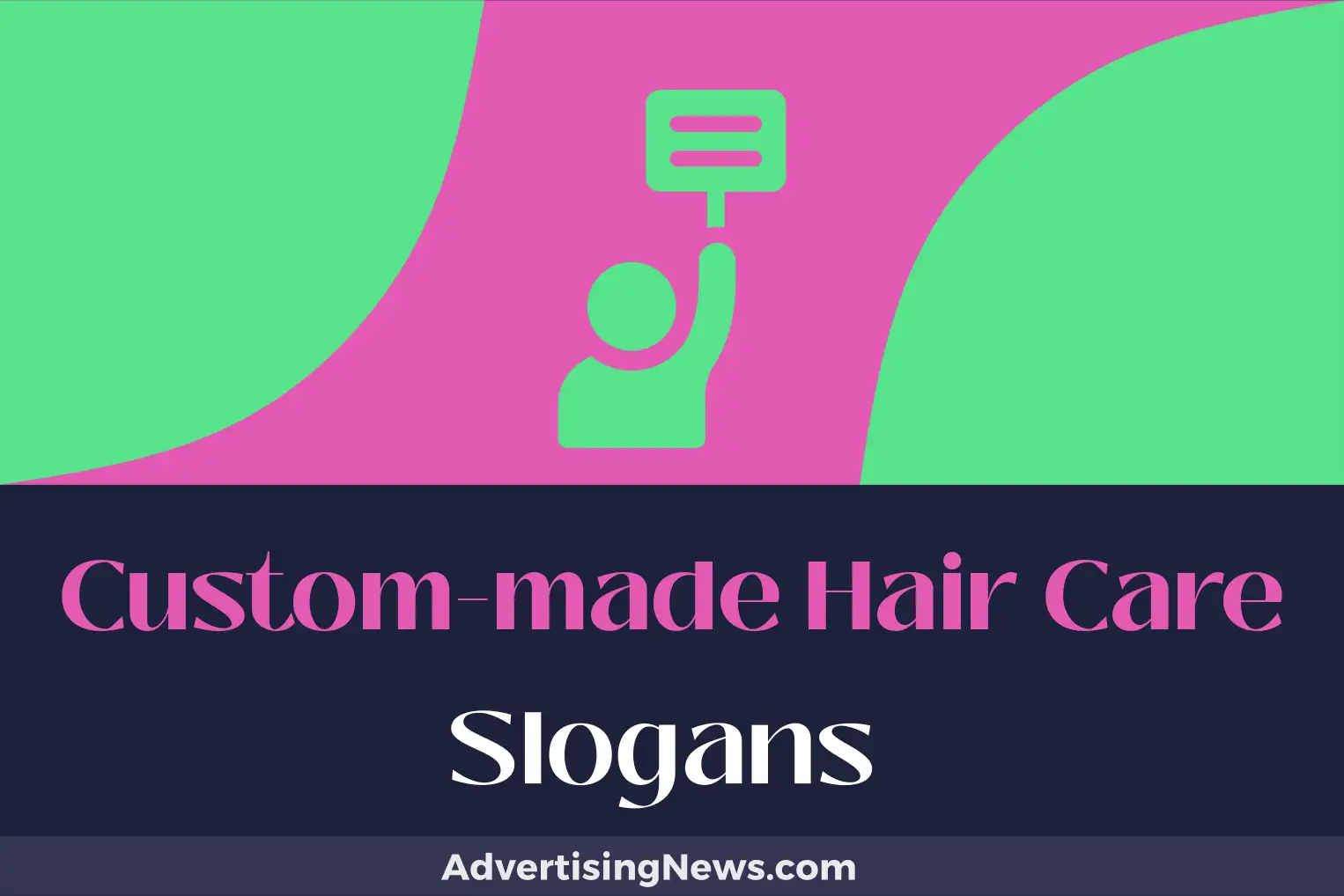 custom-made hair care slogans