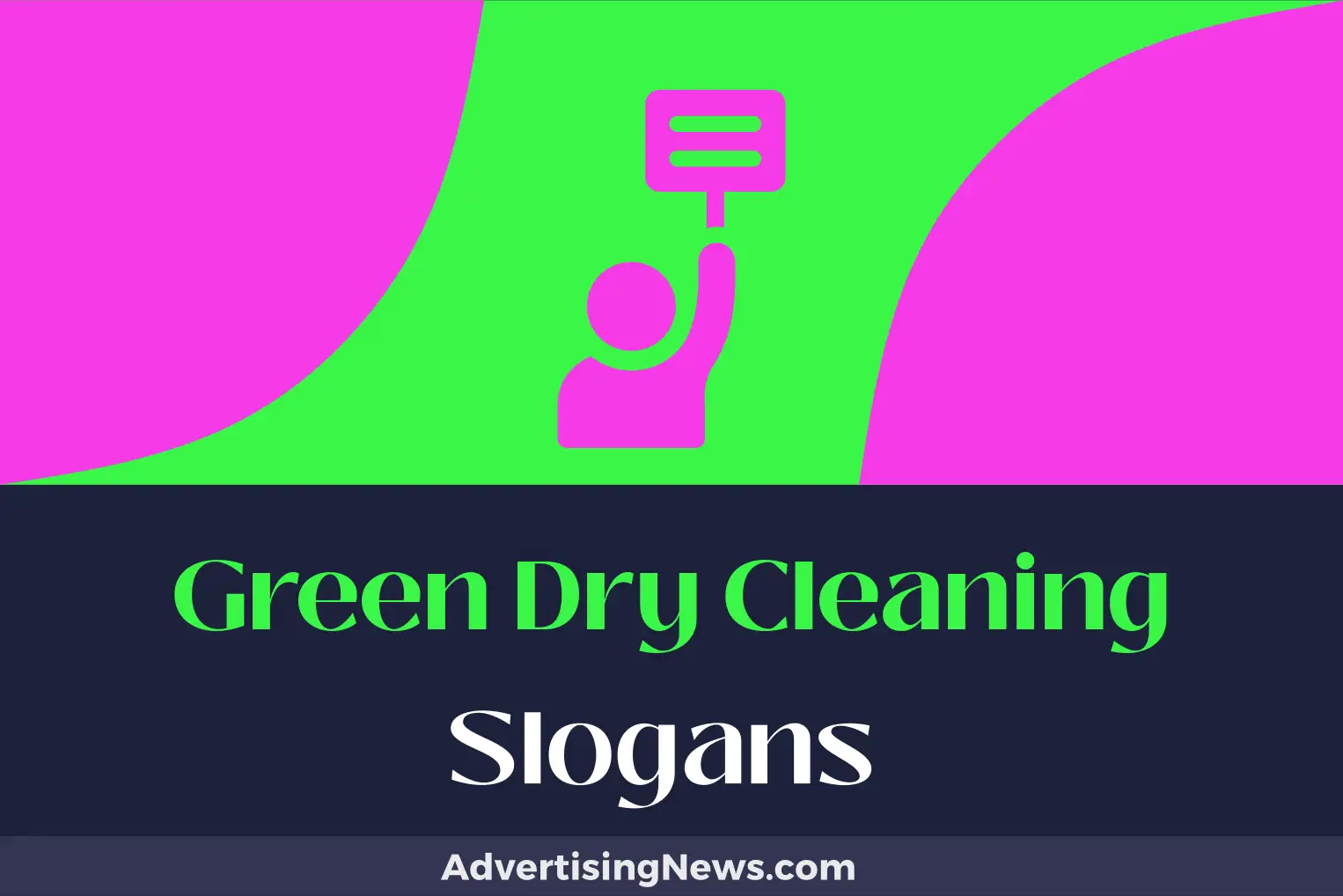 green dry cleaning slogans