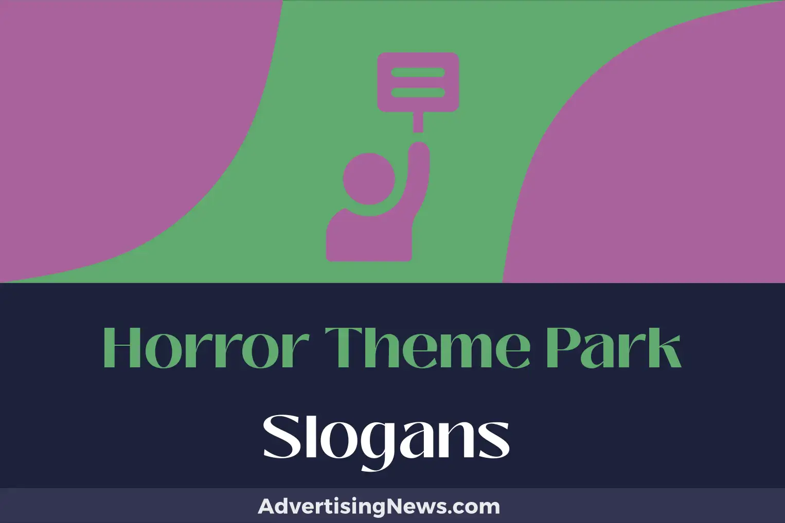 horror theme park slogans