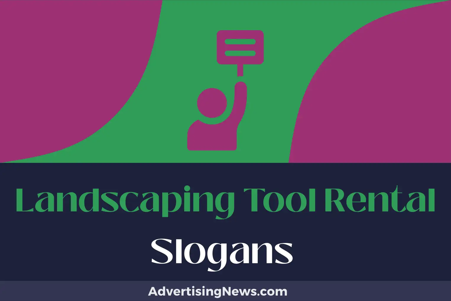 landscaping tool rental slogans