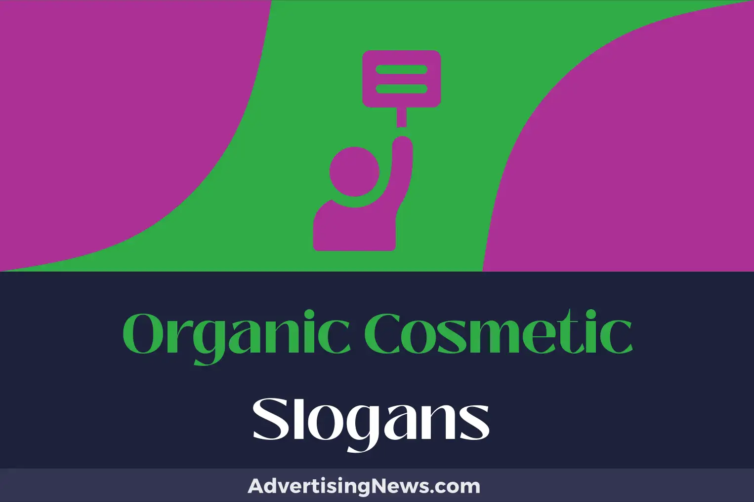 organic cosmetic slogans