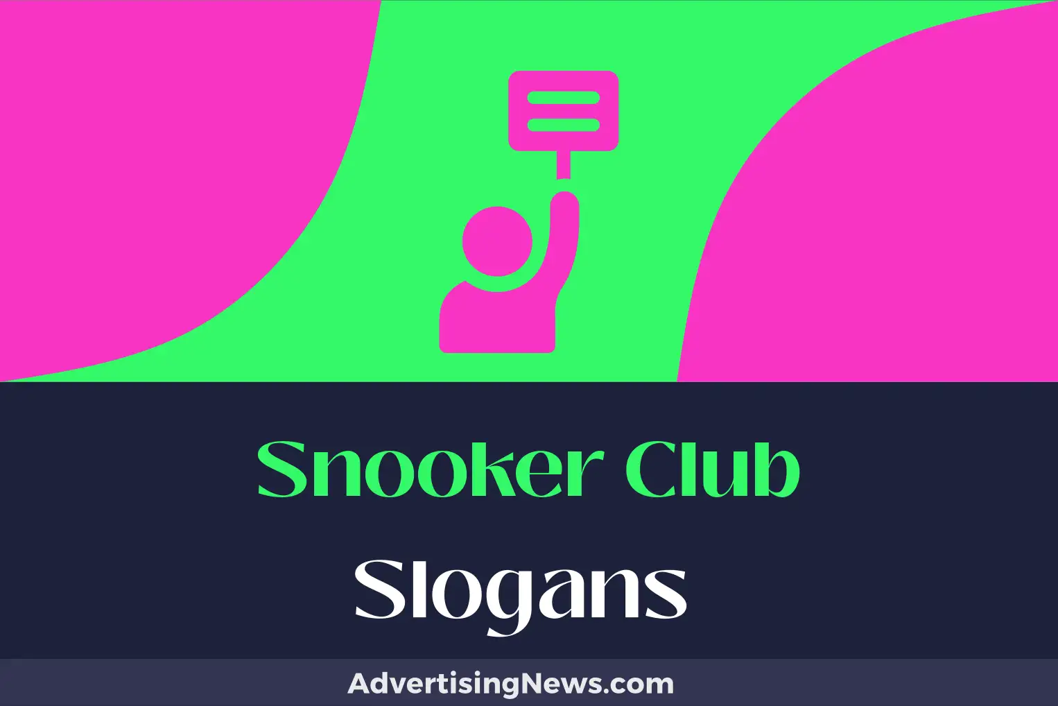 snooker club slogans