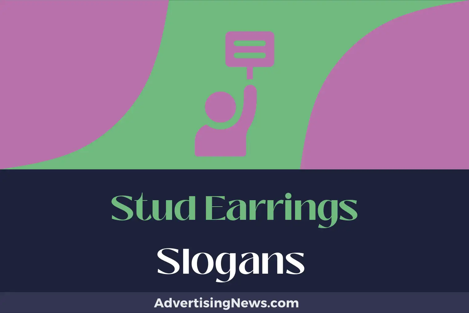 stud earrings slogans