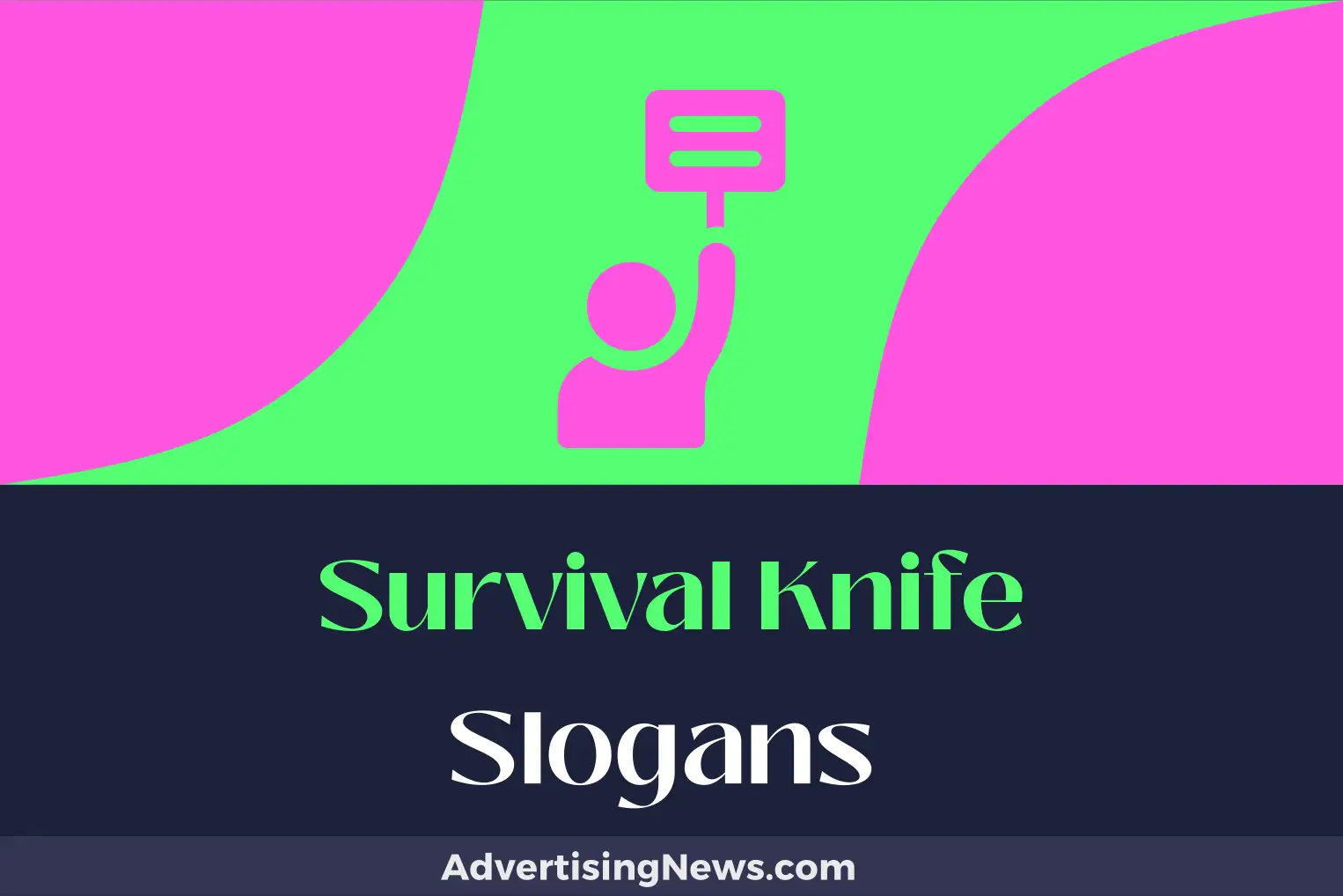 survival knife slogans