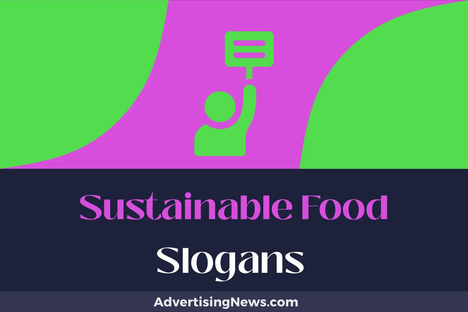 sustainable food slogans