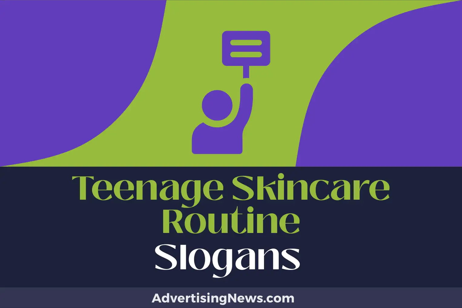 teenage skincare routine slogans