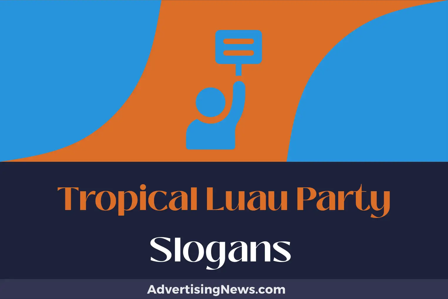 tropical luau party slogans