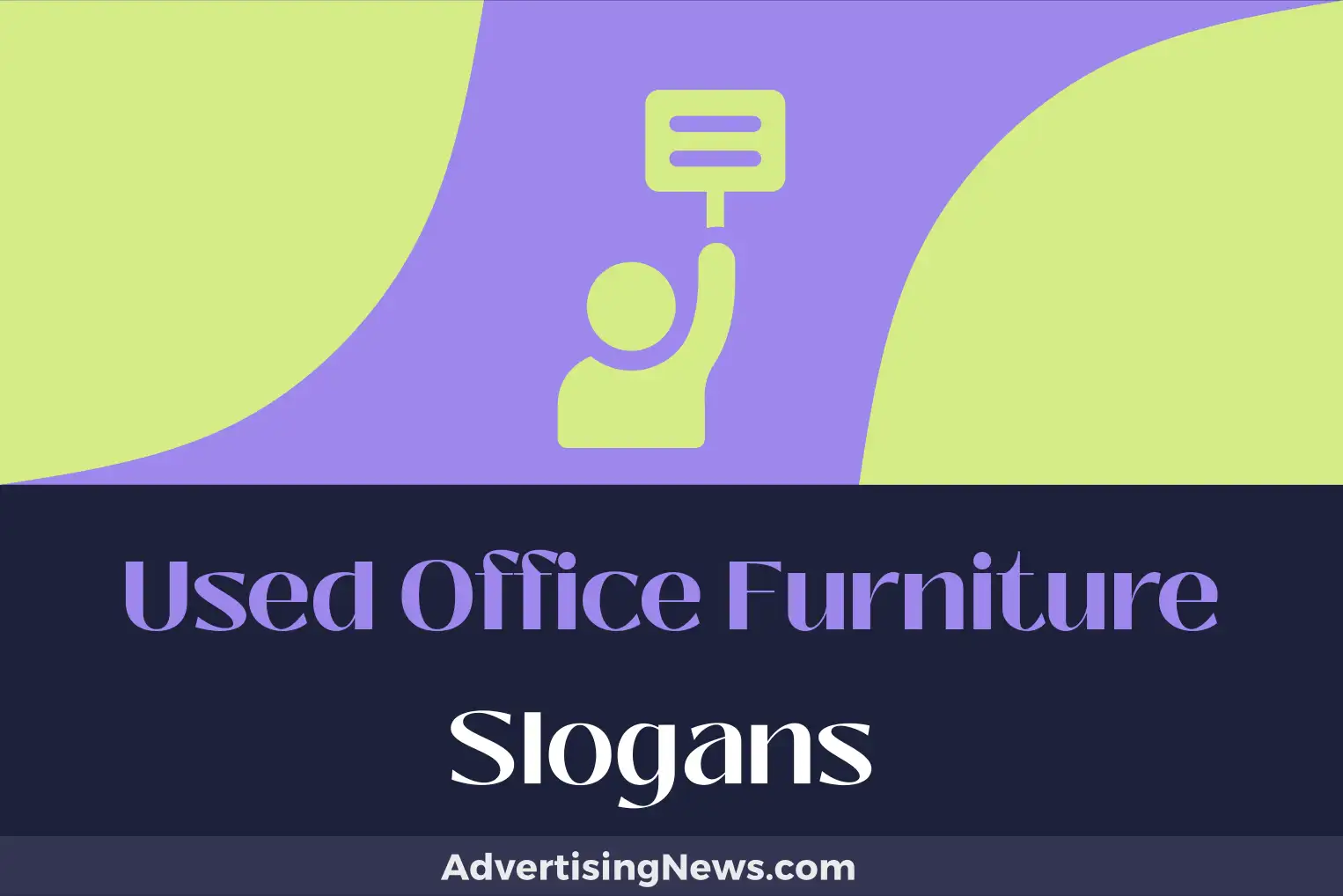 used office furniture slogans