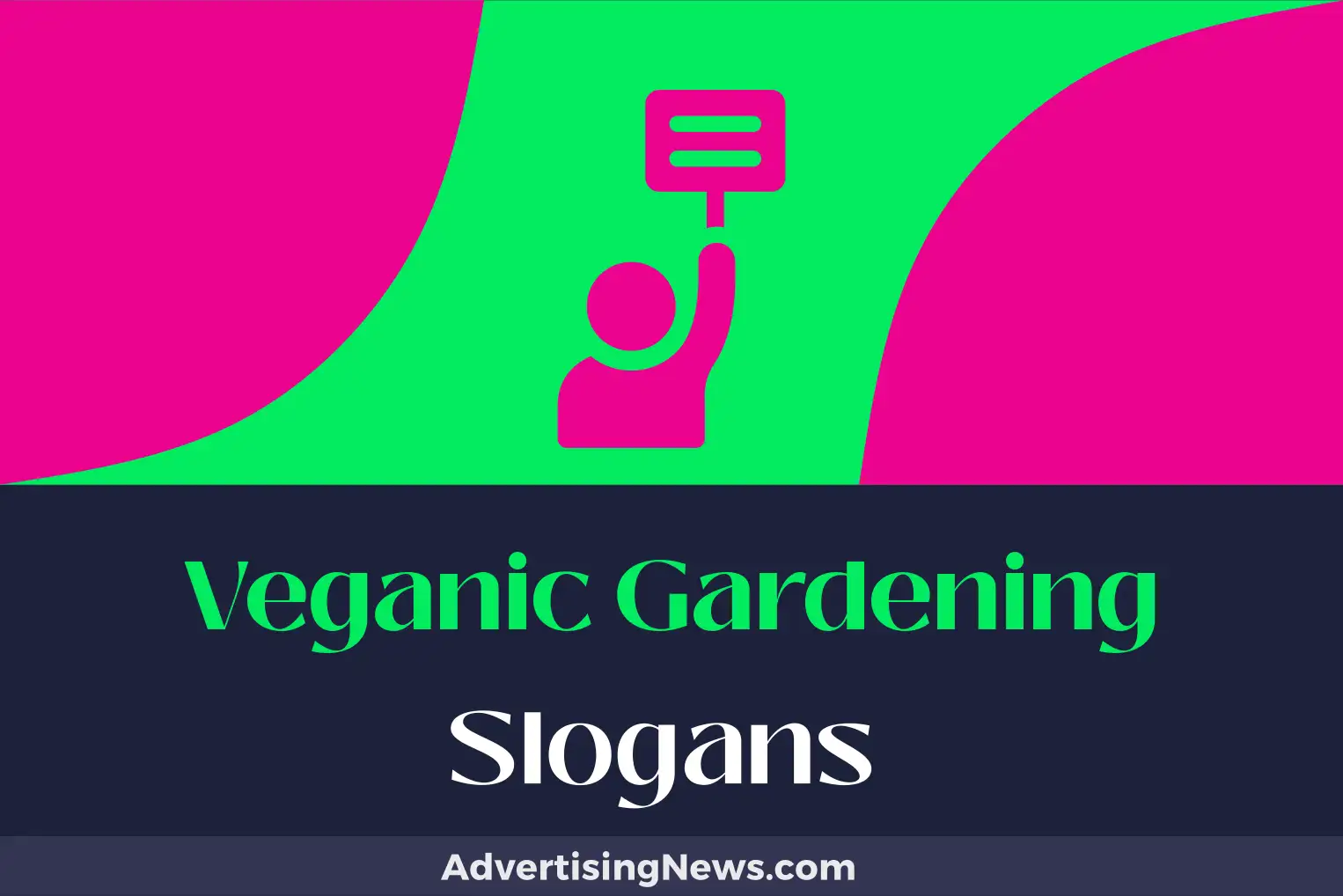 veganic gardening slogans
