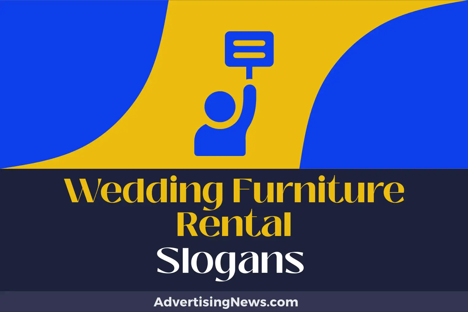 wedding furniture rental slogans