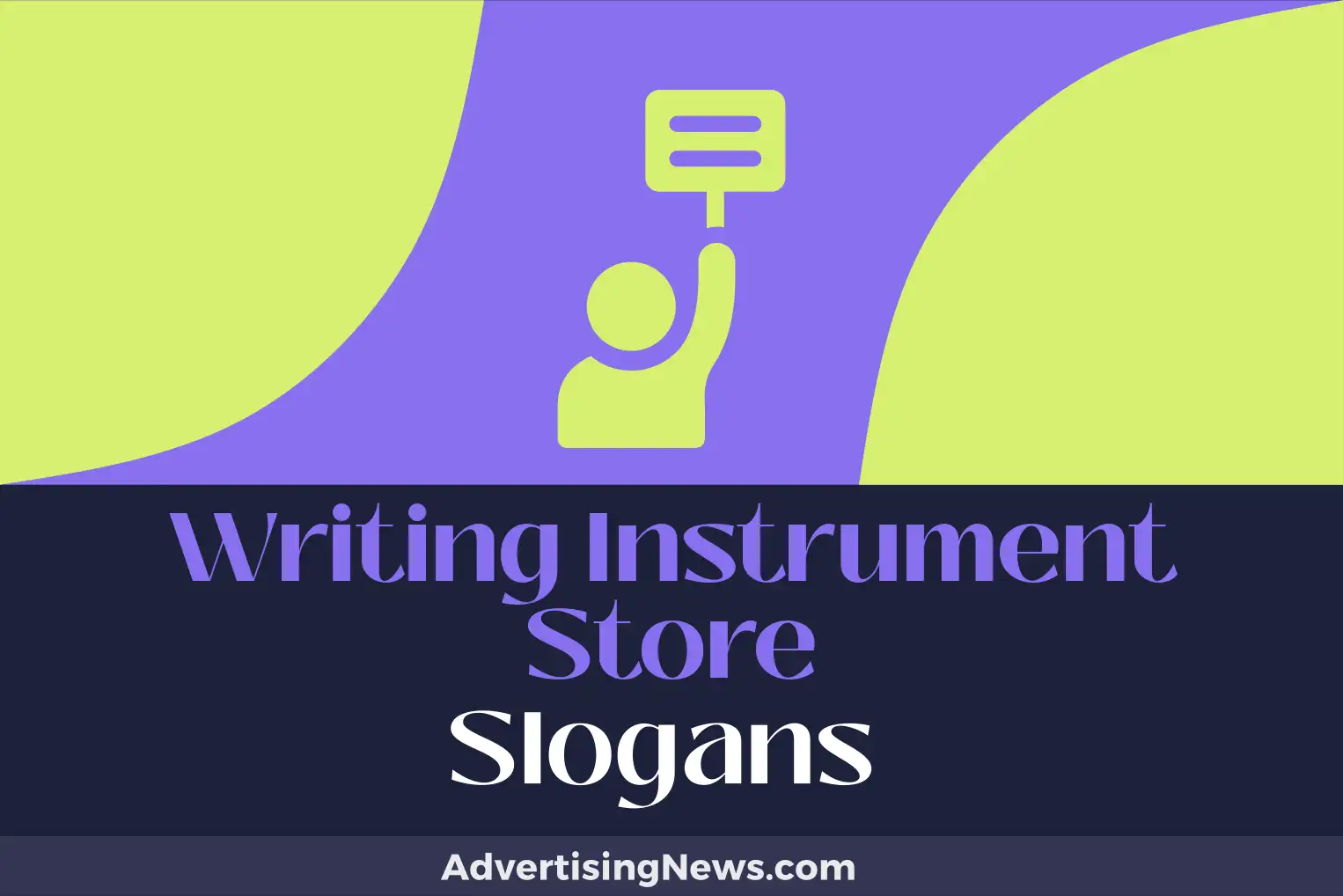writing instrument store slogans